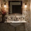 marble for bathroom vanity in Calacatta Crema Viola - Image 5