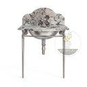marble vanity for bathroom in Calacatta Crema Viola - Image 4