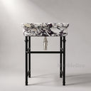 marble sink vanity top in Calacatta Crema Viola - Image 1