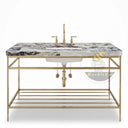 marble sink top in Calacatta Crema Viola - Image 4
