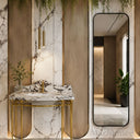 marble top with sink in Calacatta Crema Viola - Image 3