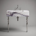 marble vanity top bathroom in Milas Lilac - Image 1