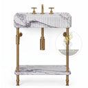 marble vanity top sink in Milas Lilac - Image 4