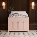 marble bathroom vanity in Milas Lilac - Image 2