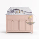 marble bathroom vanity in Milas Lilac - Image 4