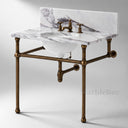 marble bath vanity in Milas Lilac - Image 1