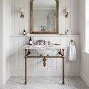 marble bath vanity in Milas Lilac - Image 2