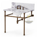 marble bath vanity in Milas Lilac - Image 3