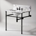 bathroom marble vanity in Milas Lilac - Image 1