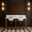 marble bathroom countertops in Milas Lilac - Image 2