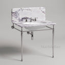 marble top bathroom vanity in Milas Lilac - Image 1