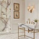 marble vanity top with sink in Milas Lilac - Image 2