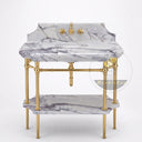 marble sink vanity in Milas Lilac - Image 5