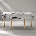 wall mount marble sink in Milas Lilac - Image 1