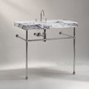 marble vanity top and sink in Milas Lilac - Image 1