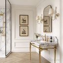 marble vanity top sink in Milas Lilac - Image 2