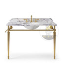 marble vanity top sink in Milas Lilac - Image 4