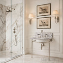 marble bath vanity in Milas Lilac - Image 3