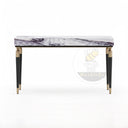 Marble console table in Milas Lilac - Image 5