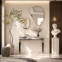 Marble console table in Milas Lilac - Image 2