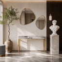 marble table console in Milas Lilac - Image 4