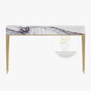 marble table console in Milas Lilac - Image 6
