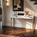 marble table console in Milas Lilac - Image 2