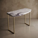 Console table with Marble in Milas Lilac - Image 1