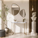 Console table with Marble in Milas Lilac - Image 3