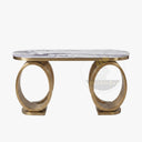 Marble entrance table in Milas Lilac - Image 5