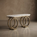 Marble entrance table in Milas Lilac - Image 1