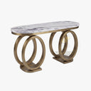 Marble entrance table in Milas Lilac - Image 4