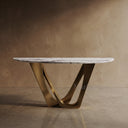 marble hallway table in Milas Lilac - Image 1
