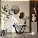 Marble table hallway in Milas Lilac - Image 2