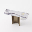 marble top console in Milas Lilac - Image 3