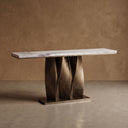 Marble console table in Milas Lilac - Image 1
