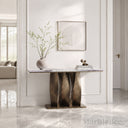 Marble console table in Milas Lilac - Image 2
