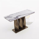 Marble console table in Milas Lilac - Image 4