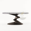 marble table console in Milas Lilac - Image 4