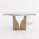 Console table with Marble in Milas Lilac - Image 3