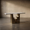 Console table with Marble in Milas Lilac - Image 1