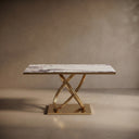 Marble top console table in Milas Lilac - Image 1
