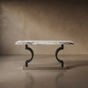 marble top table in Milas Lilac - Image 1