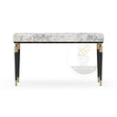 Marble entrance table in Calacatta White Marble - Image 5