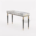 Marble entrance table in Calacatta White Marble - Image 4