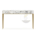 marble hallway table in Calacatta White Marble - Image 4
