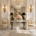Hallway marble table in Calacatta White Marble - Image 2