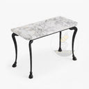 Hallway marble table in Calacatta White Marble - Image 5