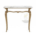 Marble table hallway in Calacatta White Marble - Image 4