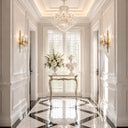 Marble table hallway in Calacatta White Marble - Image 3